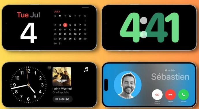 平塘苹果手机维修分享iOS17横屏充电待机显示有什么好处 