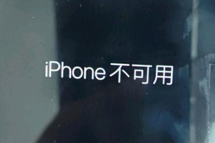 平塘苹果服务网点分享锁屏界面显示“iPhone 不可用”如何解决 